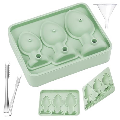 Eiswürfelform Silikon Lustige Eiswürfel Form Erwachsene 3 Fach Silikon Eiswürfelformen Junggesellenabschied Lustig Eiswürfelform Groß Streich Eiswürfelform Eiswürfel Form für Küche Cocktail Whisky von GAROMIA