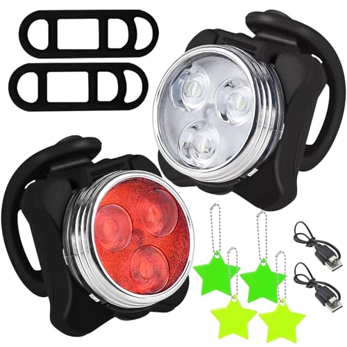 GAROMIA 4er LED Licht USB Aufladbar Kompakt Helm Wasserdicht Helles Licht Set für Außenbereich Helm Haustier Lichter-Black GAROMIA 4er LED Licht USB Aufladbar Kompakt Helm Wasserdicht Helles Licht Set für Außenbereich Helm Haustier Lichter-Black von GAROMIA