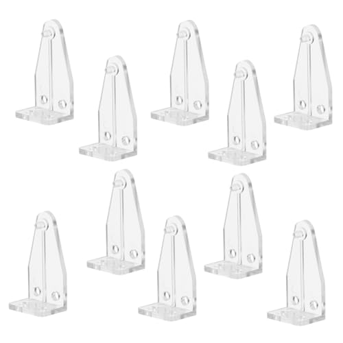 GAROZATION 10 Stück Teiliges Transparente Kunststoff Halteklammern für Jalousien Untere Schiene Stabiler Halt Werkzeugfreie Montage Leicht Platzsparend Passend für Rollos und Plisseeanlagen von GAROZATION