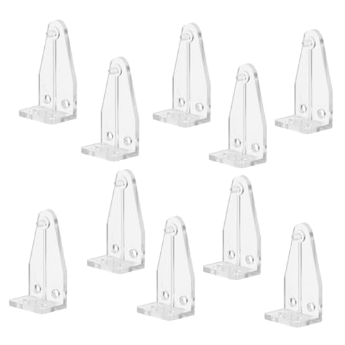 GAROZATION 10 Stück Teiliges Transparentes Kunststoff-halterung für Jalousien Robuste und Unauffällige Befestigungsklammern für Unterleiste Einfache Montage für Fensterrollos Innen Langlebige von GAROZATION