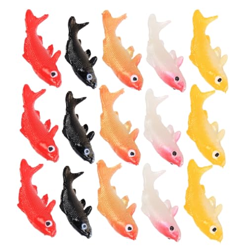 GAROZATION 15 Stücke Künstliche Koi Fische für Aquarium Dekoration Realistische Fischfiguren Uv Beständig für Terrarien und Kleiner von GAROZATION
