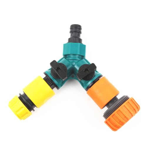 GAROZATION 2 STÜCK Teiliges Y Förmiges Gartenwasseranschluss aus Kunststoff mit Schalter Wasserdichter Wasserhahn Adapter für Gartenschlauch Spritzpistole und Autowäsche Praktische GAROZATION 2 STÜCK Teiliges Y Förmiges Gartenwasseranschluss aus Kunststoff mit Schalter Wasserdichter Wasserhahn Adapter für Gartenschlauch Spritzpistole und Autowäsche Praktische von GAROZATION