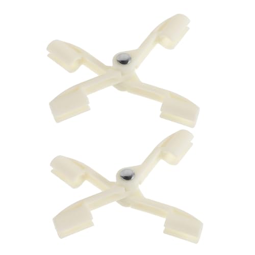 GAROZATION 2 Stück Kleine Netzhaken Fixierclips Faltbar Kunststoff Fixator für Bett Campingnetz Stabiler Halter für Zuhause Balkon Zelt Geeignet von GAROZATION