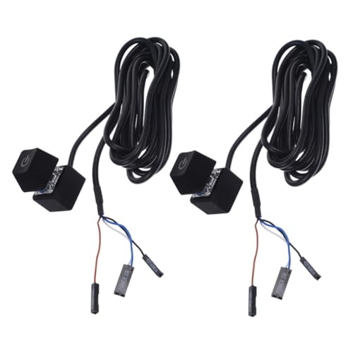 GAROZATION 2 Stück PC Power Button Verlängerungskabel Externer Netzschalter für Desktop Computer Stromversorgung Kabel Erweiterung für Büro und Internetcafé Steuerung von GAROZATION