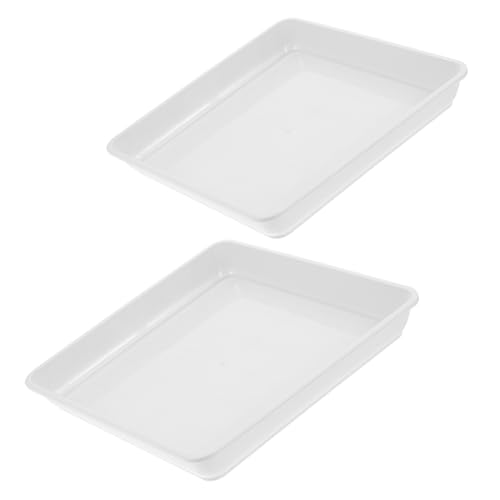 GAROZATION 2 Stück Quadratische Pflanzuntersetzer aus Kunststoff mit Rutschfestem Boden Resin Pflanzschale für Blumentöpfe mit Ablauf für Fensterbrett Büro Garten und Zimmerpflanzen GAROZATION 2 Stück Quadratische Pflanzuntersetzer aus Kunststoff mit Rutschfestem Boden Resin Pflanzschale für Blumentöpfe mit Ablauf für Fensterbrett Büro Garten und Zimmerpflanzen von GAROZATION