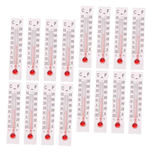 GAROZATION 25 Stück Teiliges Miniatur Thermometer Modell Detailreiche Temperaturanzeige Dekoration Puppenhaus Zubehör aus Papier und Kunststoff Kindgerecht Langlebig Realistische Mini von GAROZATION