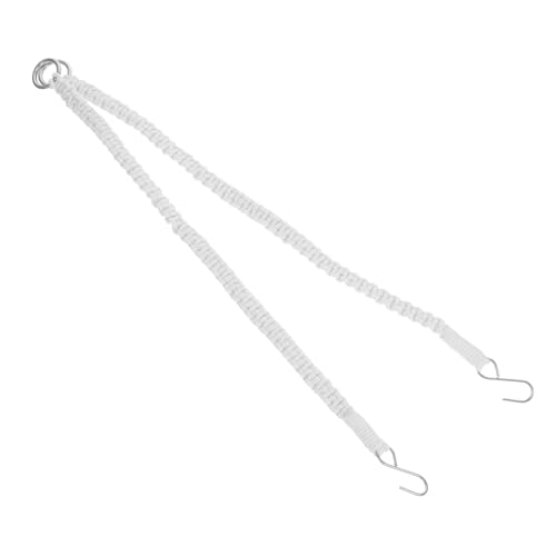 GAROZATION 2stücke Hänge Blumentopf Beige Hängende Pflanzenträger Aus Jute Handgefertigte Verlängerungen Zum Aufhängen Von Pflanzen Boho-Stil Pflanzenhalter Mit Baumwollseil Passend Für Innen von GAROZATION