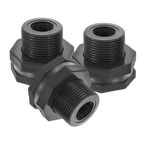 GAROZATION 3 Stück Teiliges Aquarium Rohrverbinder aus Langlebigem Kunststoff Wasserdichter Wasserrohr Adapter für Fischbecken Effizienter Schlauchanschluss für Aquarien und Mehrfach-Pools von GAROZATION