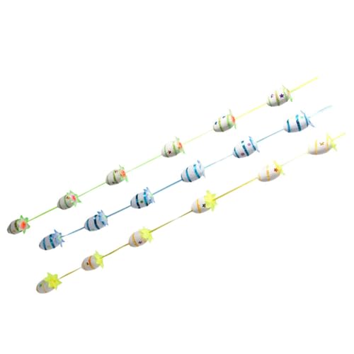 GAROZATION 3 Stück Teiliges Frühlingsfest Deko mit Ei Girlande Österliche Baumanhänger Vielseitige Ornamente für Party Wand Tür und Kinderzimmer Zufällige Farbe von GAROZATION