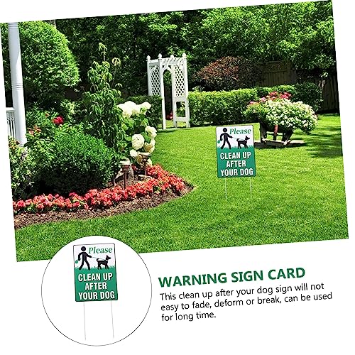 GAROZATION 3 Stück Teiliges Hundekot Warnschild mit H pfosten Doppelseitig Bedruckte Wetterfeste Gartenschilder zur Aufforderung Clean Up After Your Dog Auffällige Farben für Gartenflächen GAROZATION 3 Stück Teiliges Hundekot Warnschild mit H pfosten Doppelseitig Bedruckte Wetterfeste Gartenschilder zur Aufforderung Clean Up After Your Dog Auffällige Farben für Gartenflächen von GAROZATION