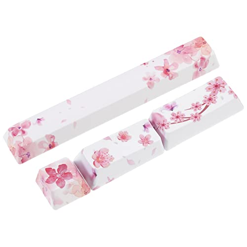 GAROZATION 4stücke Teiliges Von Keycaps Für Mechanische Tastaturen Stylische Staubdichte Tastenkappen Sakura Für DIY-projekte Und Tastatur-Upgrades von GAROZATION