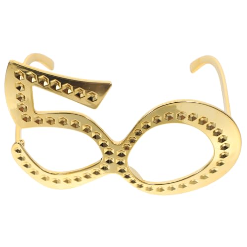 GAROZATION 6 Stück 50 Geburtstag Brille Strass Geburtstagsparty Requisiten 50 Geburtstag Feier Brille Lustige Geburtstagsbrille Geburtstagssonnenbrille Geburtstag Foto Requisiten von GAROZATION