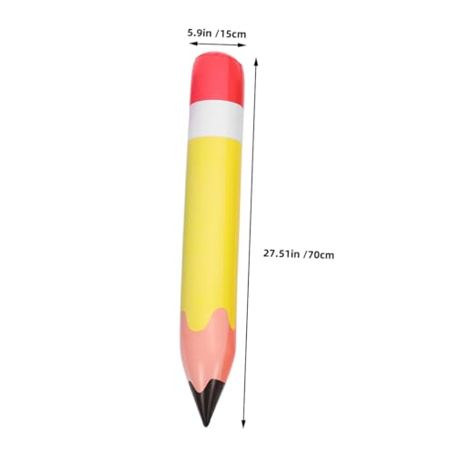 GAROZATION 6 Stück Teiliges Aufblasbare Jumbo-bleistifte aus Robustem PVC Große Schulanfang Dekoration für Klassenzimmer Leicht Tragbar und Langlebig Bunte Riesen-bleistift Requisiten für von GAROZATION