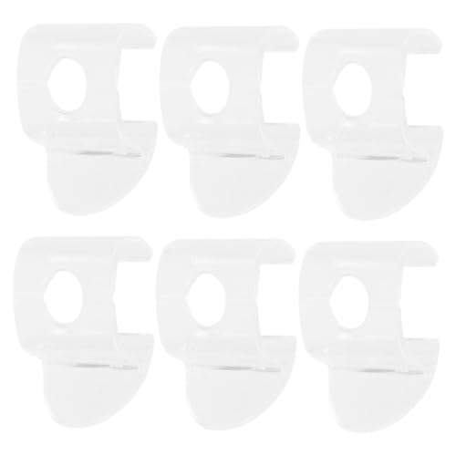 GAROZATION 6 Stück Teiliges Transparente Mini-griffe für Schnurlose Wabenjalousien Kunststoffziehgriffe für Rollos Plissees Verdunkelungsvorhänge Einfache Montage Kabellose Fensterbeschattung von GAROZATION