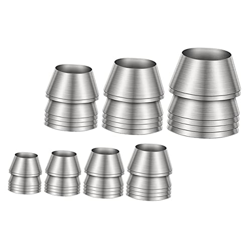 GAROZATION 7 Stück Teiliges Metallkeil für Hammerstiele Robuste Runde Verstärkungskeile Präzise Gefertigte Hammer Reparaturteile Langlebig Rostfrei Vielseitig für Zimmerleute und Bauhandwerk von GAROZATION
