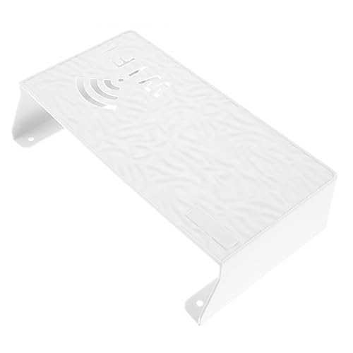 GAROZATION Box Router Aufbewahrungsbox Nagel Wandregal Wand Router Halter Projektor Regal Steckdosenversteck Router Abdeckung Wandhalterung Router Regal Router Versteck Router Ständer Nagel von GAROZATION