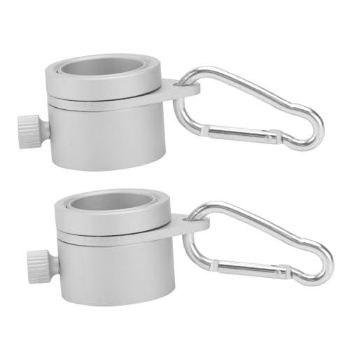 GAROZATION Drehbarer Aluminiumlegierung Fahnenmast Clip Rotierende Befestigungsringe Anti wickel Design Wetterbeständig für Outdoor Flaggen von GAROZATION