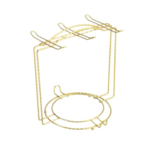 GAROZATION Edelstahl Tassenhalter Spiral Organizer für Becher und Kleine Teller Küchenregal Platzsparend Vielseitig für Schrank und Arbeitsfläche in Silber von GAROZATION