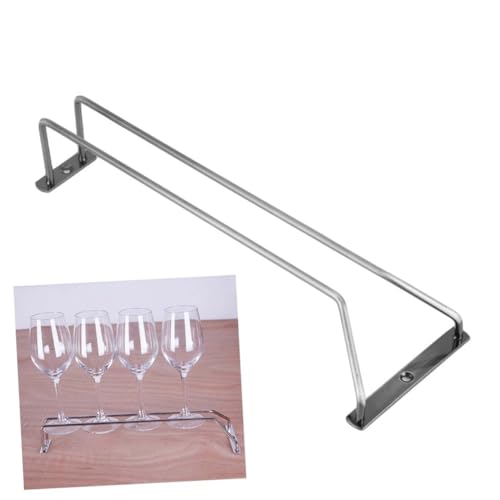 GAROZATION Edelstahl Weinregal Glasaufhängung Unterhängend Stielglashalter Rostfrei für Küche Bar Cabinet Organizer von GAROZATION
