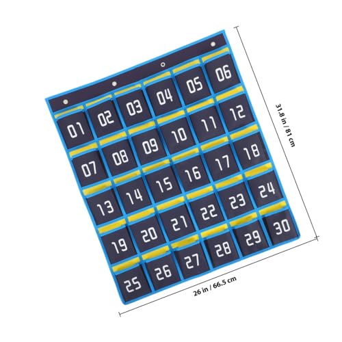 GAROZATION Hängender Tür Organizer mit Nummerierten Fächern Aufbewahrungstasche für Handys und Kleinteile Platzsparender Wand Türhalter für Klassenzimmer und Büro Multifunktionaler von GAROZATION