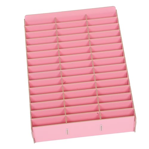 GAROZATION Holz Multi-Slot Telefon Organizer Fächer Tisch Handyhalter für Büro Schule Meeting Raum Mobiles Zubehör Praktisch Robust Elegant von GAROZATION
