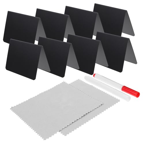 GAROZATION Mini Kreidetafeln Teiliges Beidseitig Abwischbare Tisch Schilder mit Weißem Kreidemarker Wiederverwendbare Memo Tafeln für Buffet Party Hochzeit Preisschilder Dekorative GAROZATION Mini Kreidetafeln Teiliges Beidseitig Abwischbare Tisch Schilder mit Weißem Kreidemarker Wiederverwendbare Memo Tafeln für Buffet Party Hochzeit Preisschilder Dekorative von GAROZATION