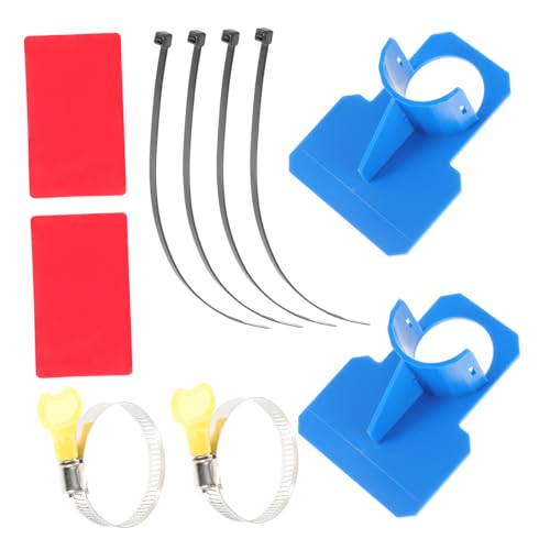 GAROZATION Robuste Pool Schlauchhalterung Blau Langlebige Rohrstütze für Schwimmbad Knickschutz und Stabiler Schlauchhalter zur Fixierung von Poolschläuchen und Pumpenanschlüssen von GAROZATION