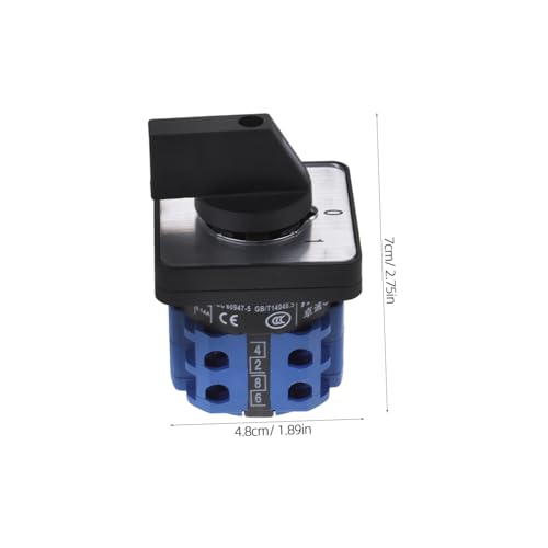 GAROZATION Rotary Cam Changeover Switch Drehschalter für Motorsteuerung Leistungsschalter für Zuverlässigen Stromquellenwechsel von GAROZATION