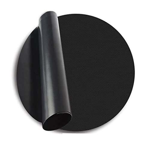 GAROZATION Barbecue-Pads Runde Grillmatte 40 cm Antihaftbeschichtet Wiederverwendbar Zum Kochen Für Grillzubehör von GAROZATION