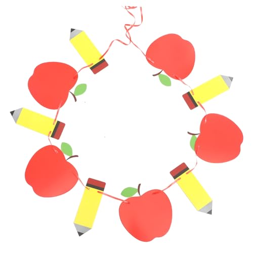 GAROZATION Schulklasse Deko mit Apfel und Bleistift Party Banner zur Schuleinführung für Klassenzimmer und Willkommensfeier Einfach Anzubringen Vielseitige Back-to-school Dekoration GAROZATION Schulklasse Deko mit Apfel und Bleistift Party Banner zur Schuleinführung für Klassenzimmer und Willkommensfeier Einfach Anzubringen Vielseitige Back-to-school Dekoration von GAROZATION