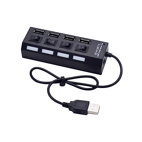 GAROZATION USB HUB 4 Fach Verteiler Mit Unabhängigen Schaltern USB 20 Adapter Für Laptop Und PC Schwarzer USB Device Connector Für Zuverlässige Datenübertragung Und Stromversorgung GAROZATION USB HUB 4 Fach Verteiler Mit Unabhängigen Schaltern USB 20 Adapter Für Laptop Und PC Schwarzer USB Device Connector Für Zuverlässige Datenübertragung Und Stromversorgung von GAROZATION