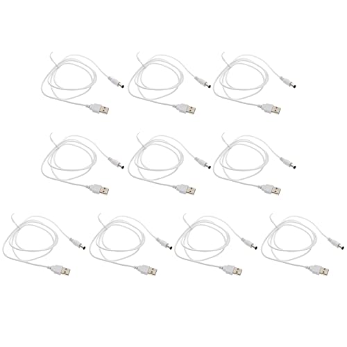GAROZATION Ersatz-ladekabel USB auf 0 5 1 Mm 1 M Weißes Ladekabel für Pc-Laptop-wandladegerät von GAROZATION