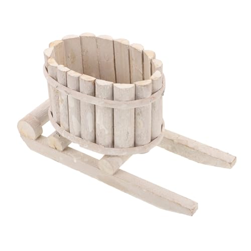 GAROZATION Weihnachtsschlitten Blumentopf Rustikaler Übertopf Holz Übertopf Herbst Übertopf Holzfass Übertopf Outdoor Übertopf Veranda Übertopf Outdoor Korb Übertopf GAROZATION Weihnachtsschlitten Blumentopf Rustikaler Übertopf Holz Übertopf Herbst Übertopf Holzfass Übertopf Outdoor Übertopf Veranda Übertopf Outdoor Korb Übertopf von GAROZATION