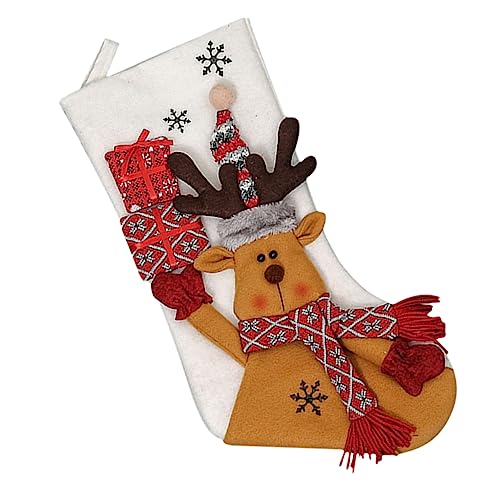 GAROZATION Weihnachtsstrumpf Dekoration Weihnachtsgeschenkbeutel Für Baum Niedlicher Weihnachtsbaum-hänger Mit Rentierdesign Vielseitig Einsetzbar Für Weihnachtsfeiern Und GAROZATION Weihnachtsstrumpf Dekoration Weihnachtsgeschenkbeutel Für Baum Niedlicher Weihnachtsbaum-hänger Mit Rentierdesign Vielseitig Einsetzbar Für Weihnachtsfeiern Und von GAROZATION