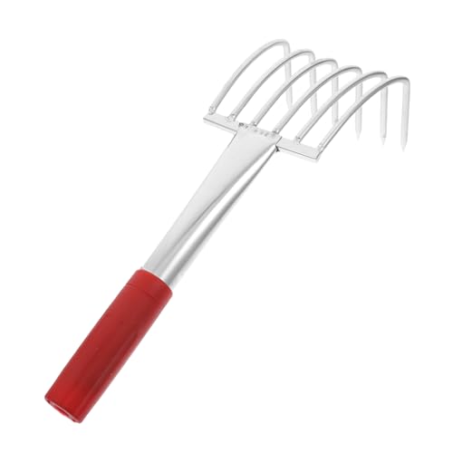 GAROZATION Werkzeuge Zum Fangen des Meeres Rechen Hände Strandzubehör Rechen Mini Rechen Kleiner Rechen Metall Rechen Strand Rechen Kleiner Laub Rechen Laub Garten Rechen von GAROZATION