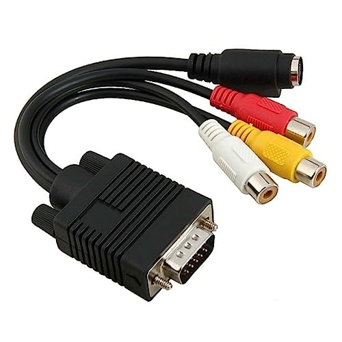 GAROZATION Zu S-video Und Adapterkabel Langer Für -ausgang S-video Und Audio Kompatibel Mit Laptops Und Desktops Mit Tv-out GAROZATION Zu S-video Und Adapterkabel Langer Für -ausgang S-video Und Audio Kompatibel Mit Laptops Und Desktops Mit Tv-out von GAROZATION