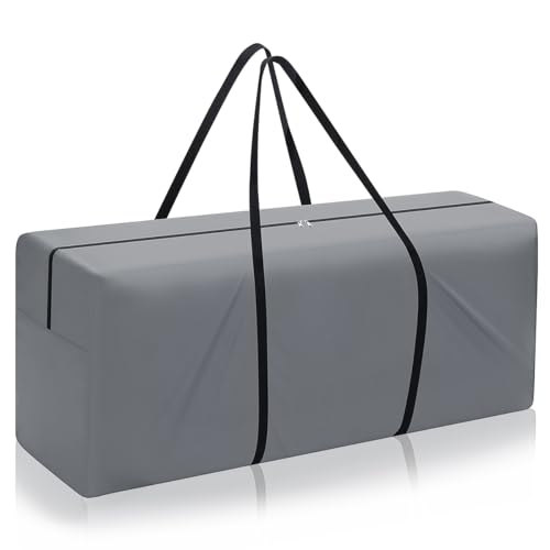 GARPROVM Groß Aufbewahrungstasche, 200L Auflagentasche für Polsterauflagen Sitzkissen Polsteraufbewahrung, Verpackungstasche Umzugstasche Oxford Stoff Staubdicht, 125x32x50cm von GARPROVM