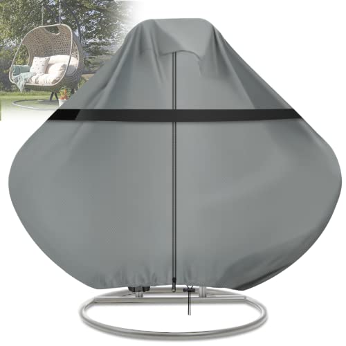 GARPROVM Hängesessel Schutzhülle, Hängesessel Abdeckung wetterfest 600D Oxford Wasserdicht Anti-UV Abdeckplane für Schwebesessel Schwingsessel Hängestuhl Abdeckhaube - 230 x 200cm Grau GARPROVM Hängesessel Schutzhülle, Hängesessel Abdeckung wetterfest 600D Oxford Wasserdicht Anti-UV Abdeckplane für Schwebesessel Schwingsessel Hängestuhl Abdeckhaube - 230 x 200cm Grau von GARPROVM