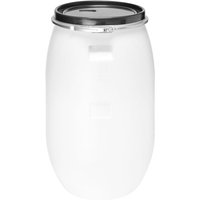 Garronda 120 Liter Deckelfass Weithalsfass aus HDPE Regenfass für Garten Fass Regenwassertonne Futtertonne Universalfass Wasserfass Regentonne von GARRONDA