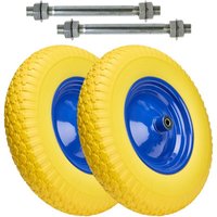 Garronda 2er Pack PU Vollgummirad 4.80/4.00-8 pannensicher wartungsfrei bis 100 kg Schubkarrenrad Ersatzrad Schubkarre mit Achse Stahlfelge Garronda 2er Pack PU Vollgummirad 4.80/4.00-8 pannensicher wartungsfrei bis 100 kg Schubkarrenrad Ersatzrad Schubkarre mit Achse Stahlfelge von GARRONDA
