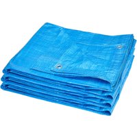Garronda Abdeckplane wasserdicht mit Ösen 10x10 m 60 g/m² leichte Gewebeplane flexibel abwaschbar PP Tarpaulin für Garten & Staubschutz GD-0162 Blau Garronda Abdeckplane wasserdicht mit Ösen 10x10 m 60 g/m² leichte Gewebeplane flexibel abwaschbar PP Tarpaulin für Garten & Staubschutz GD-0162 Blau von GARRONDA