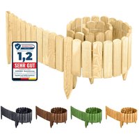 Garronda Beeteinfassung Holz Rollzaun Holzzaun 200 x 8 cm imprägniert Flexibler Rollborder Rasenkante Palisade Gartenzaun Umzäunung für Garten Garronda Beeteinfassung Holz Rollzaun Holzzaun 200 x 8 cm imprägniert Flexibler Rollborder Rasenkante Palisade Gartenzaun Umzäunung für Garten von GARRONDA