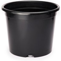 Garronda Blumentopf Kunststoff Pflanztopf rund Kräutertopf Anzuchttöpfe Blumentopf Schwarz für Innen und Aussen 28cm GD-0025 (Schwarz, ⌀ 28 cm H 22 von GARRONDA