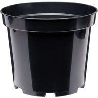 Garronda Blumentopf Kunststoff Pflanztopf rund Kräutertopf Anzuchttöpfe Blumentopf Schwarz für Innen und Aussen 29cm GD-0025 (Schwarz, ⌀ 29cm H 22cm) von GARRONDA