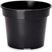 Garronda Blumentopf Kunststoff Pflanztopf rund Kräutertopf Anzuchttöpfe Blumentopf Schwarz für Innen und Aussen 45cm GD-0025 (1 Stück - Schwarz, ⌀ von GARRONDA