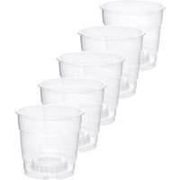 Garronda Blumentopf Orchideentopf Transparent runder Übertöpfe für Zimmerpflanzen Pflanzentopf Pflanztöpfe Kunststoff in verschiedenen Größen GD-0024 Garronda Blumentopf Orchideentopf Transparent runder Übertöpfe für Zimmerpflanzen Pflanzentopf Pflanztöpfe Kunststoff in verschiedenen Größen GD-0024 von GARRONDA
