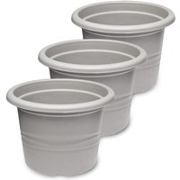 Garronda Blumentopf Set Dreier Pack Pflanzentopf rund aus Kunststoff für Blumen und andere Pflanzen Blumentöpfe Plastik GD-0022 GD-0022 (3 Stück Garronda Blumentopf Set Dreier Pack Pflanzentopf rund aus Kunststoff für Blumen und andere Pflanzen Blumentöpfe Plastik GD-0022 GD-0022 (3 Stück von GARRONDA