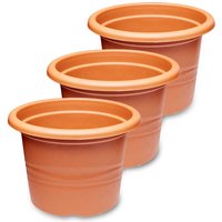Garronda Blumentopf Set Dreier Pack Pflanzentopf rund aus Kunststoff für Blumen und andere Pflanzen Blumentöpfe Plastik GD-0022 GD-0022 (3 Stück Garronda Blumentopf Set Dreier Pack Pflanzentopf rund aus Kunststoff für Blumen und andere Pflanzen Blumentöpfe Plastik GD-0022 GD-0022 (3 Stück von GARRONDA
