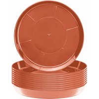 Garronda Blumentopf Untersetzer GD-0026 (10 Stück Terrakotta, ⌀ 40cm H 5,2cm) von GARRONDA