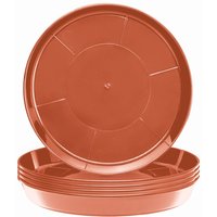 Garronda Blumentopf Untersetzer GD-0026 (5 Stück Terrakotta, ⌀ 25cm H 4cm) von GARRONDA